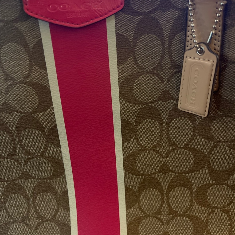 Coach Brown and Pink Women's Bag - Picture 4 of 10